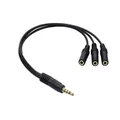 3.5mm 3 vie porta Aux Multi cuffia auricolare adattatore Splitter Audio 3.5mm Jack HUB Splitter Extender cavo 1 maschio a 3 femmina