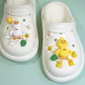 15 pz/lotto ciondoli per scarpe decorazione spille con fibbia Little Yellow Duck Little White Duck