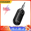 Essager Adattatore Bluetooth 5.3 multifunzionale Jack da 3,5 mm Adattatore wireless Aux Stereo per auricolari Telefoni TV Ricevitore audio per auto