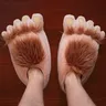 Pantofole calde pelose grandi pelose Unisex Savage Hobbit piedi peluche pantofole per la casa scarpe