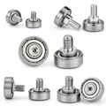 1 pz serie NTBG filettatura esterna tipo cuscinetto in metallo con cuscinetto a vite in acciaio inox M6 M8 M10 bullone vite M4 ruota piatta