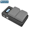 Mcoplus LP-E6NH LP-E6N LP-E6 batteria LCD USB doppio caricatore per Canon EOS R5 R6 R 6D 7D 5 d3 5