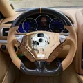 Volante personalizzato in pelle 100% fibra di carbonio per Porsche Cayenne Turbo GTS