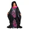 African Dre ss for Women Plus Si ze ricamo Weddi ng Guest Long Maxi Dress con sciarpa