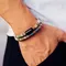Nuovo in Boho Bracciale in corda da uomo 100% in acciaio inossidabile non sbiadito Braslet Lucky Thread Braclet regalo per lui Sopravvivenza all