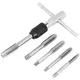 Portatile 6 pz T-tipo Rubinetto Chiave Set Trapano Set Mano Strumenti di Toccando Macchina Vite Filettatura Rubinetto Twist Bit M3/M4/M5/M6/M8 Strumento FAI DA TE