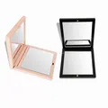 Specchio per trucco rotondo quadrato di marca Mini Specchio per trucco portatile Specchio per trucco bifacciale Specchio compatto tascabile pieghevole