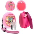 Custodia rigida per il trasporto, copertura in silicone, protezione per lo schermo e cordino per Tamagotchi Pix (solo copertura della custodia)