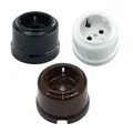 Interruttore in ceramica AC 15A 110-250V per presa elettrica da muro con presa in ceramica per la casa