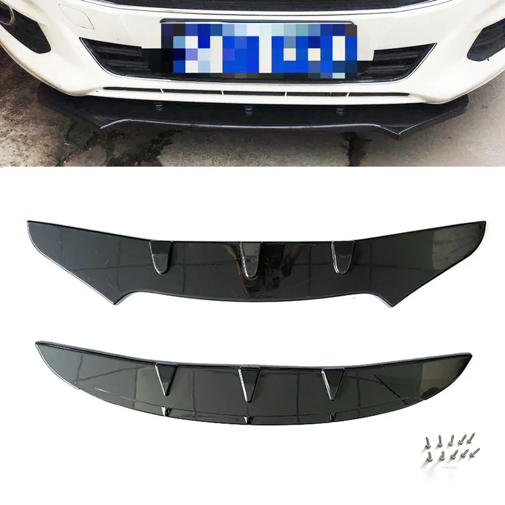 Universale ABS auto paraurti anteriore Spoiler labbro auto diffusore universale alette Kit corpo diffusore Car-styling protezione esterna auto