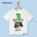 T-shirt 1-9 anni t-shirt compleanno ragazzo Monster Truck festa di compleanno Monster Truck Jam Gift