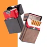 4 colori In Pelle Liscia Cigarette Box Holder per la Donna Gli Uomini Sigaretta Del Sacchetto
