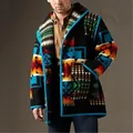 Giacca invernale da uomo Plus giacche stampate Streetwear in pile per uomo giacca spessa calda
