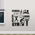 Adesivi per esercizi adesivo per decalcomanie da parete per palestra motivazione sportiva Fitness