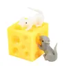 Creativo Squishy giocattolo per formaggio Squeeze ratto formaggio palla antistress topi in formaggio