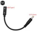 USB 3.1 Tipo C USB Femmina a DC 5.5*2.5mm 5.5*2.1 Maschio Adattatore per caricabatterie Adattatore