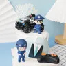 Police Cake Toppers poliziotto poliziotto maschio aereo manette chiamata macchina decorazione festa