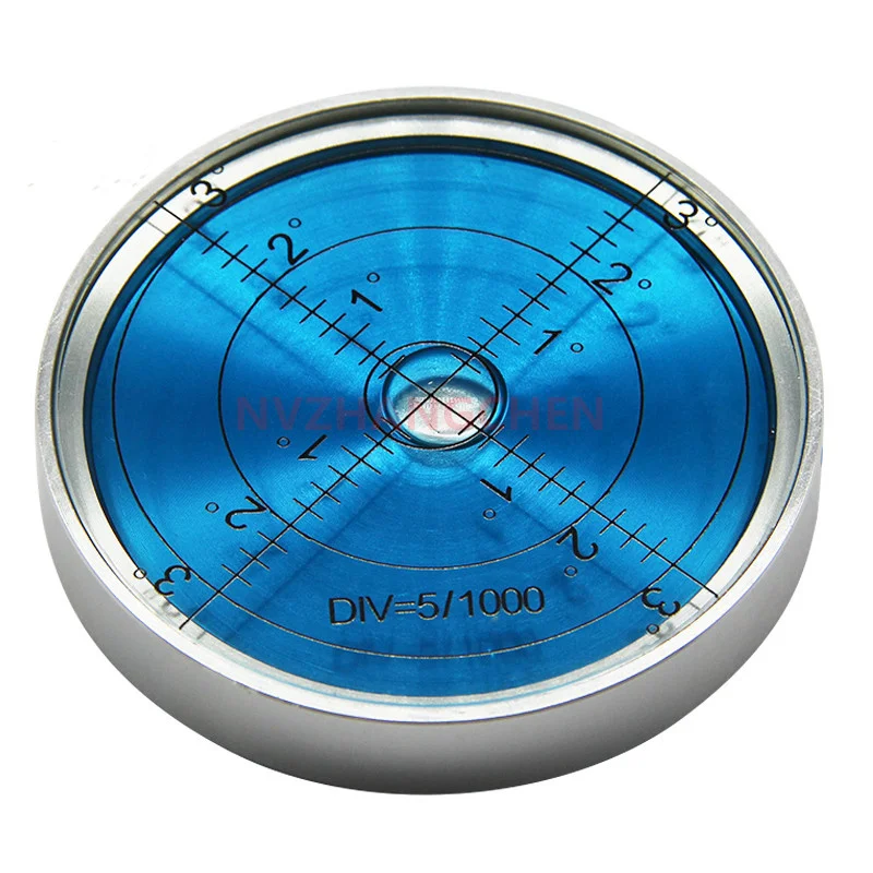 60X10MM Misuratore magnetico Mini bolla di livello in metallo Bolla orizzontale Bolla di bilanciamento del livello di spirito di alta precisione per la casa fai da te