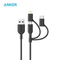 Cavo usb Anker Powerline II 3 in 1 cavo Lightning/Type C/Micro USB per iPhone iPad Huawei HTC