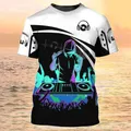 Fashion DJ Shirt t-Shirt da uomo 3D Print Cotton Disco manica corta Tees abbigliamento da uomo Party