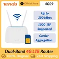 Tenda 4G LTE Router Wifi CAT4 Router Wireless esterno Dual-band con slot per scheda Sim 4G WAN/LAN WiFi Hotspot WiFi velocità 1200mbps