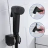 Spruzzatore per wc con Bidet nero Set di spruzzatori per igiene in ABS Set di spruzzatori per