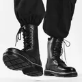 Stivali da moto scarpe da uomo stivaletti in pelle di marca Martens uomo quattro stagioni stile