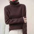 2022 nuovo autunno inverno maglione da donna dolcevita pullover in Cashmere manica lunga Casual