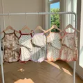 2-8T Toddler Kid Baby Girl Clothes Set Summer Cotton Vest Top Tank Shorts Set Homewear Cute Print