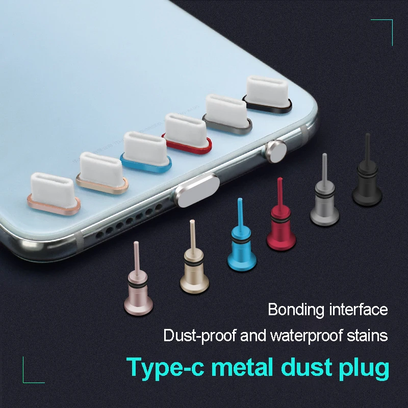 Accessori per telefoni cellulari Plug antipolvere di tipo C accessori per telefoni con ciondoli accessori per cellulari Gadget Type-C Cap Covers auricolare antipolvere