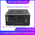 Intel coequeree Lake Mini Gamer PC Xeon W-10885M 2276M ECC RAM Win11 Server Web Host 2 * DDR4 NVME 2Lans Computer Desktop HD DP Type-C