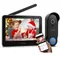 TMEZON WiFi Video telefono del portello, Wireless Video citofono Kit video telefono del portello 7 pollice 1080 P Touch Screen, IP55 batteria ricaricabile fotocamera campanello, Visione notturna, PIR