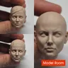 Non verniciato 1/6 Charlize Theron Head Sculpt Carving Model Fit 12 ''Female Soldier Action Figure