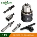 Convertitore da 1,5-10 mm 1/2 "-20UNF Chiave Mandrino Filettatura Adattatore a cambio rapido SDS 1/4" Chiave esagonale per avvitatore a percussione Punta Biella