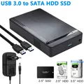 SATA a USB 3.0 Per Adattatore HDD SSD da 2,5/3,5 pollici Custodia per disco rigido esterno Scatola per disco SSD Custodia per disco rigido esterno HDD