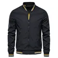 Giubbotto Bomber primavera estate uomo nero Casual Slim Fit Baseball giacche da uomo nuove giacche