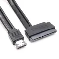 7 + 15Pin SATA HDD A Alimentazione ESATA Adattatore di Alimentazione Esata USB 2.0 5V 12V Combo A 2.5 Pollici 3.5 Pollici 22Pin Sata Hdd Cavo Adattatore