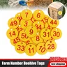 20/50pcs Farm Number Tags Mating Box Beekeeping Husbandry Hanging Numbered Tag Punch Digital Number