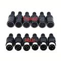 5 pz 3P 4P 5P 6P 7P 8 P MIDI maschio/femmina presa DIN connettore Chassis cavo di montaggio spina 3/4/5/6/7/8 PIN grande spina della tastiera