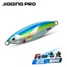 JIGGING PRO 40g 60g 80g 100g FLY FISH Slow Jigging Lure Casting Jig Fishing Bait Glow Lure
