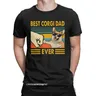 T-Shirt da uomo Best Corgi Dad Ever Funny Corgi Owner Cool Cotton Tee Shirt Dog Animal Tshirt