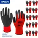 10 Pairs Non-slip Thicken Latex Rubber Safety Work Gloves Mechanic Working Gloves Palm Coated Gloves