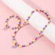 Makersland Necklaces Bracelets Children Women Cute Heart Pendants Accessories Jewelry Sets for Girls