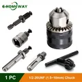 1.5-10mm Converter 1/2"-20UNF Key Drill Chuck Thread Quick Change Adapter SDS 1/4" Hex Impact Driver