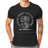 Cobra Kai Strike First Strike Hard1 T Shirt Classic Graphic Summer T-Shirt da uomo in cotone di