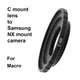 C-NX for C mount CCTV Lens - Samsung NX Mount Adapter Ring for Macro for Samsung NX1 NX10 NX20 NX30
