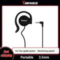 YARMEE Professional Headphones 3.5mm Plug Jack Wired Single Earphone Ear Hanging Suitable Monitoring