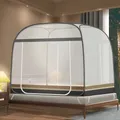 Mosquito Net Tent for Bed One-touch Square 2 Place for King Size Bed Portable Folding Tents Bed Room