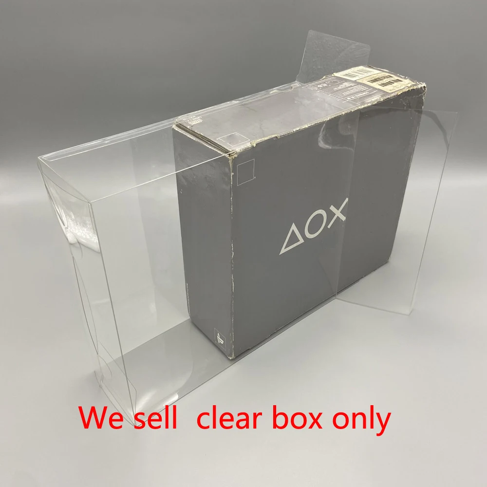 High-quality for PlayStation one for PS1 transparent plastic game protection collection box