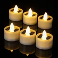 Solar Tea Light Led Candles Flameless Outdoor Waterproof Solar Tea Lights Rechargeable Candles for